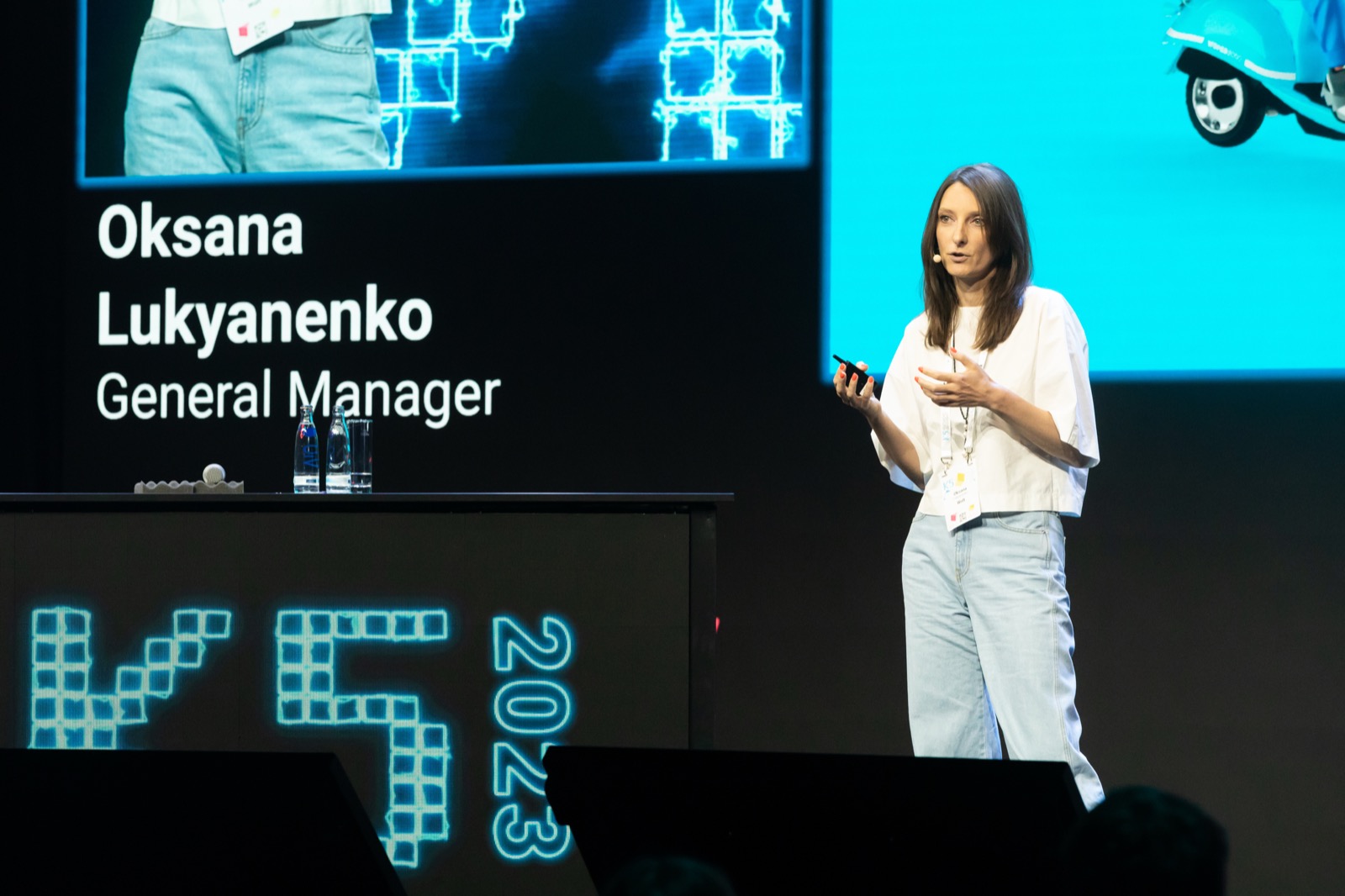 Oksana at K5 Conference